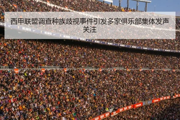 西甲联盟调查种族歧视事件引发多家俱乐部集体发声关注